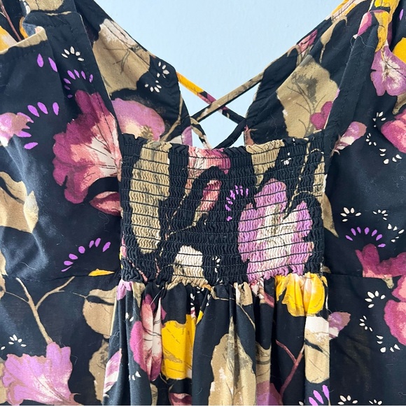 2/$50🍑 INTIMATELY FREE PEOPLE Lattice Lovers Floral Mini Slip Dress - Picture 6 of 8